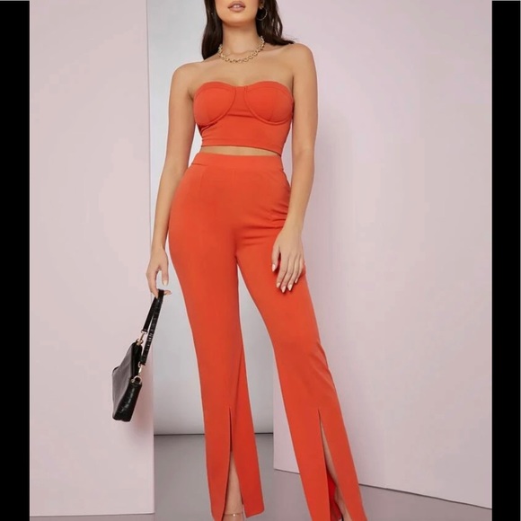 Orange Strapless Tube top - Picture 5 of 5